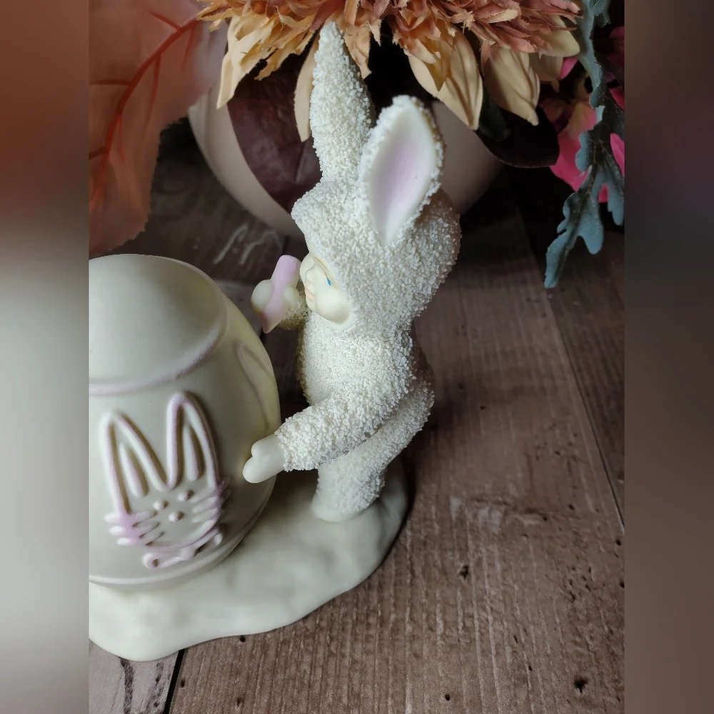 Vintage 1996 Snowbunnies Department 56 I'll Color the Easter Egg NWOT